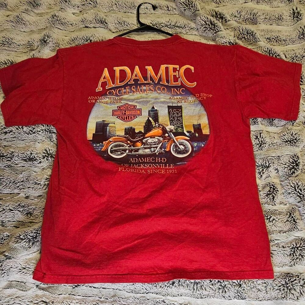 Harley-davidson Men's Red T-shirt